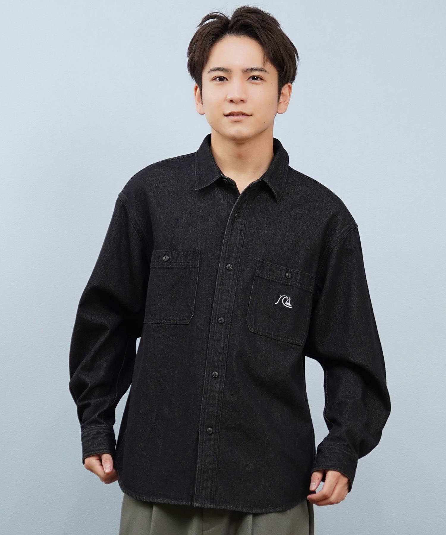 QUIKSILVER クイックシルバー 長袖 シャツ メンズ デニムシャツ