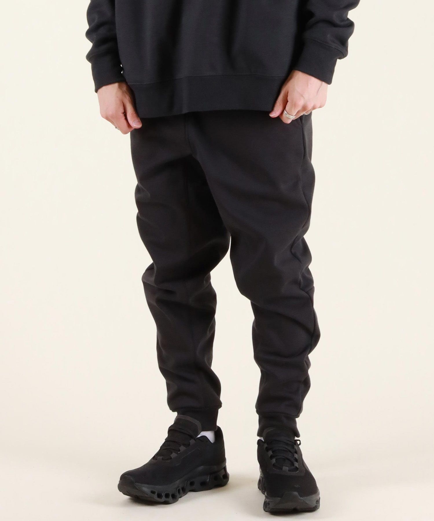 QUIKSILVER クイックシルバー ロングパンツ メンズ WR DOUBLE LOGO PANT フリースパンツ 防風 撥水 セットアップ対応 QPT254003(BLK-M)