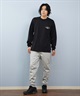 QUIKSILVER クイックシルバー ロングパンツ メンズ WR DOUBLE LOGO PANT フリースパンツ 防風 撥水 セットアップ対応 QPT254003(BLK-M)