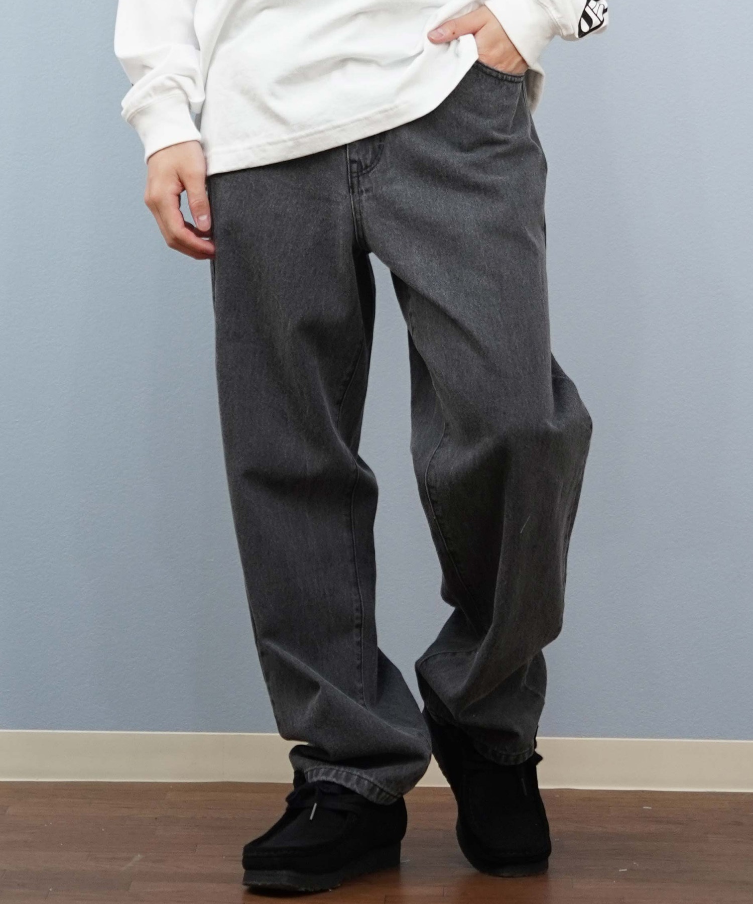 yum　2点美品 GREYSON ロングパンツ グレー&ネイビー yum 2点美品 GREYSON ロングパンツ グレー&ネイビー yum 2点美品