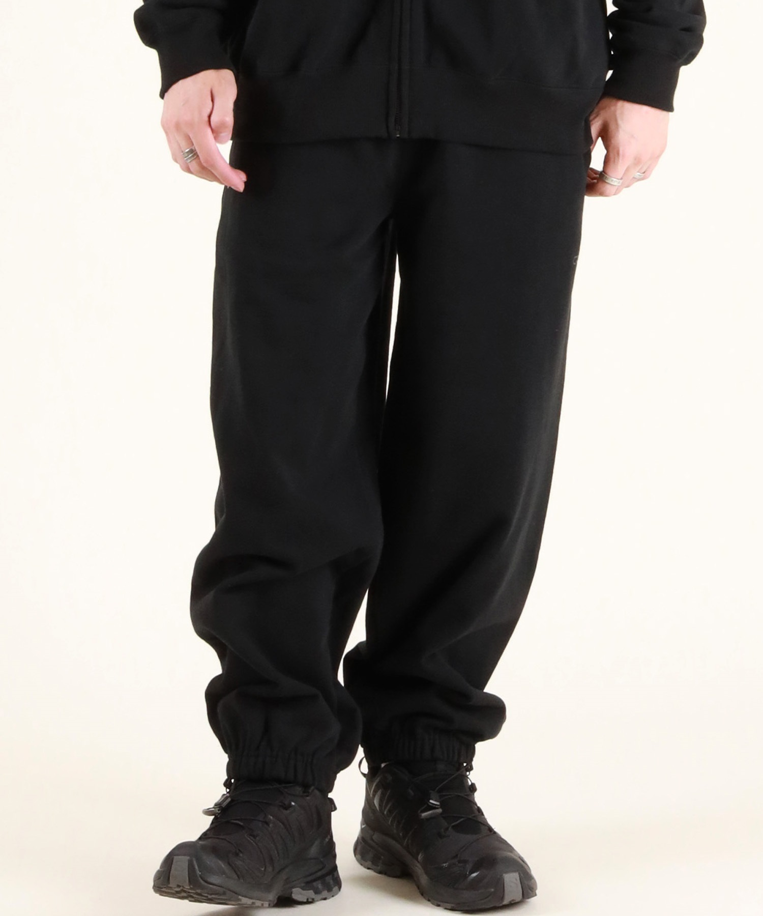 QUIKSILVER クイックシルバー ロングパンツ メンズ スウェット パンツ セットアップ対応 QPT254605M ムラサキスポーツ限定(BLK-M)