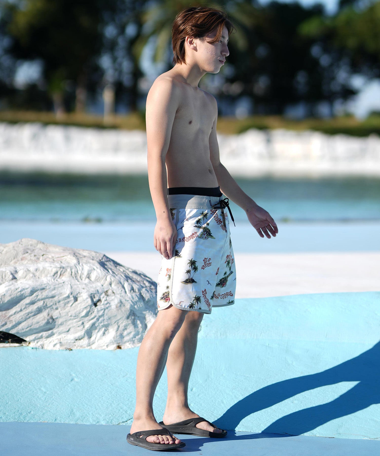 QUIKSILVER クイックシルバー 水着 海パン トランクス サーフパンツ メンズ ボードショーツ 18インチ SURFSILK SCALLOP 18 EQYBS04862(THQ6-28inch)