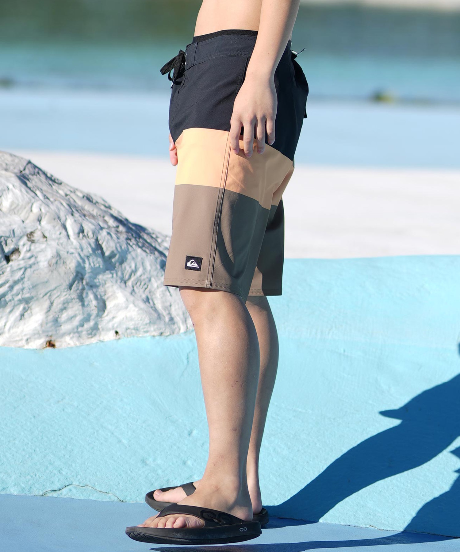 QUIKSILVER クイックシルバー 水着 海パン トランクス サーフパンツ メンズ ボードショーツ 20インチ SURFSILK STRAIGHT LEG 20 EQYBS04890(TMZ6-28inch)