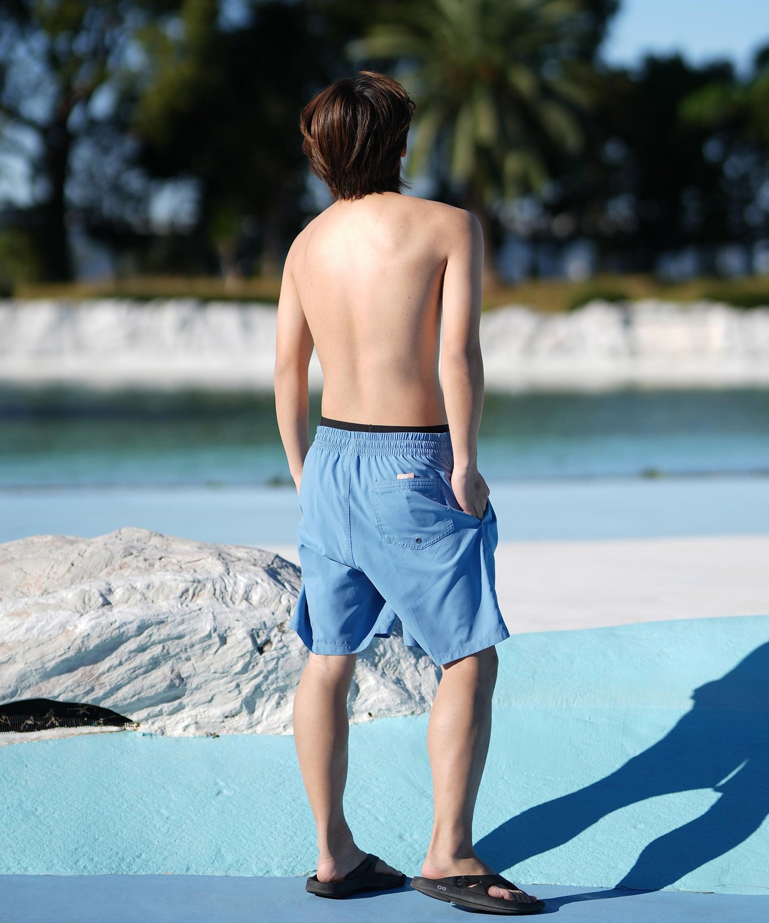 QUIKSILVER クイックシルバー 水着 海パン トランクス サーフパンツ メンズ ボードショーツ 19インチ EVERYDAY SOLID VOLLEY 19 EQYJV04137(KVJ0-S)