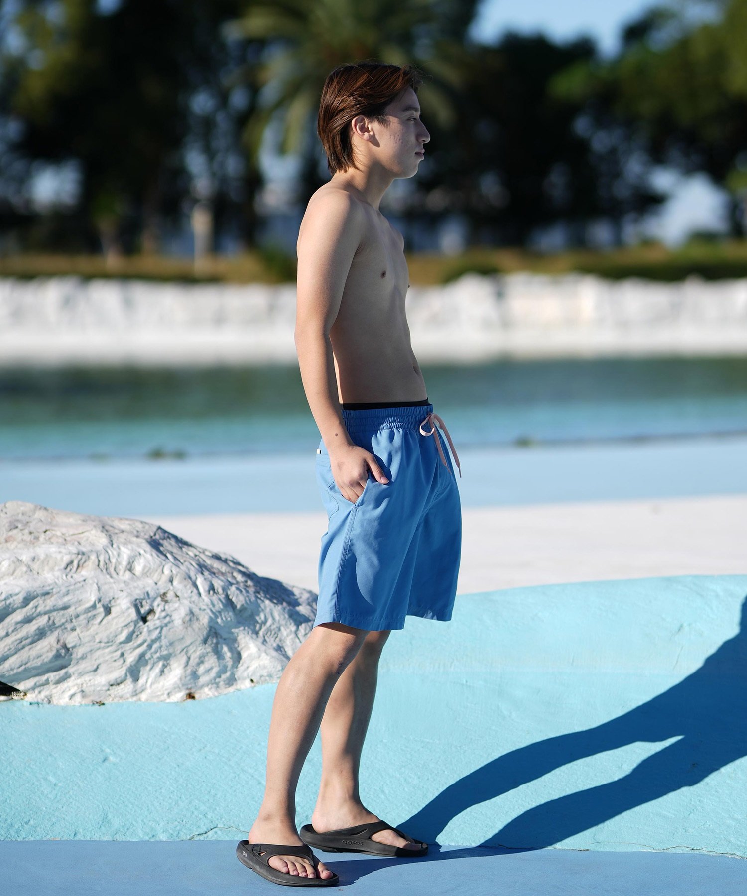 QUIKSILVER クイックシルバー 水着 海パン トランクス サーフパンツ メンズ ボードショーツ 19インチ EVERYDAY SOLID VOLLEY 19 EQYJV04137(KVJ0-S)