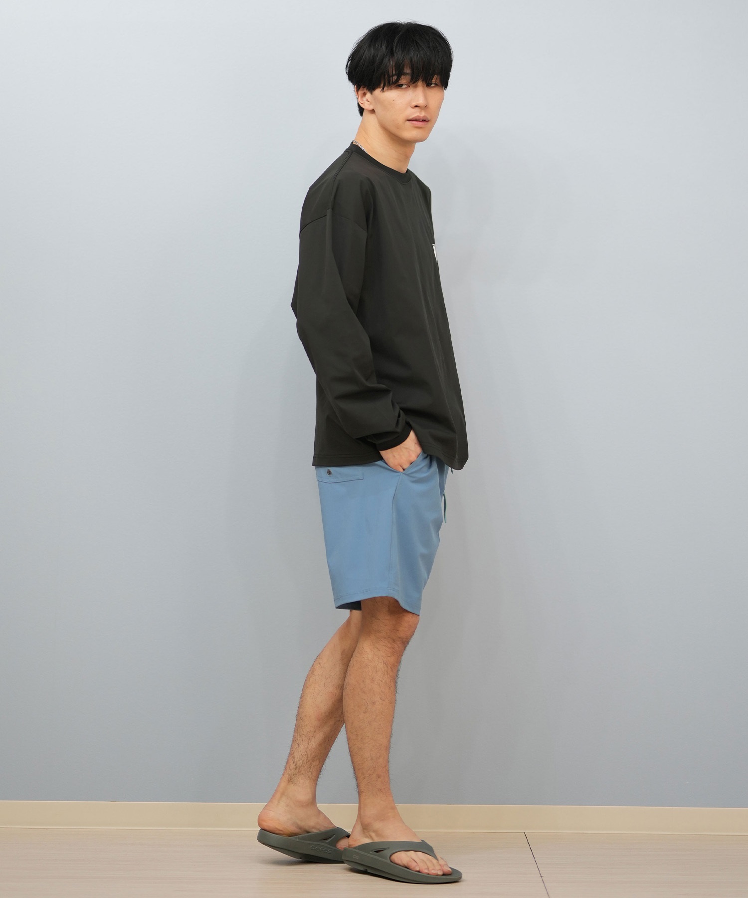 QUIKSILVER クイックシルバー 水着 海パン トランクス サーフパンツ メンズ ボードショーツ 水陸両用 19インチ QBS252006(KVJ0-M)