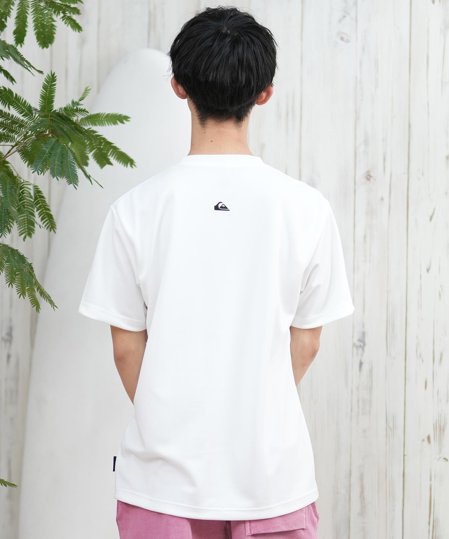 QUIKSILVER クイックシルバー ラッシュガード メンズ 半袖 Tシャツ 水陸両用 UVカット QLY251622M ムラサキスポーツ限定(WHT1-M)