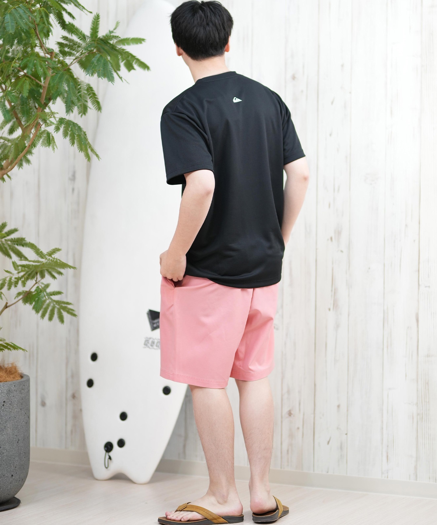 QUIKSILVER クイックシルバー ラッシュガード メンズ 半袖 Tシャツ 水陸両用 UVカット QLY251622M ムラサキスポーツ限定(WHT1-M)