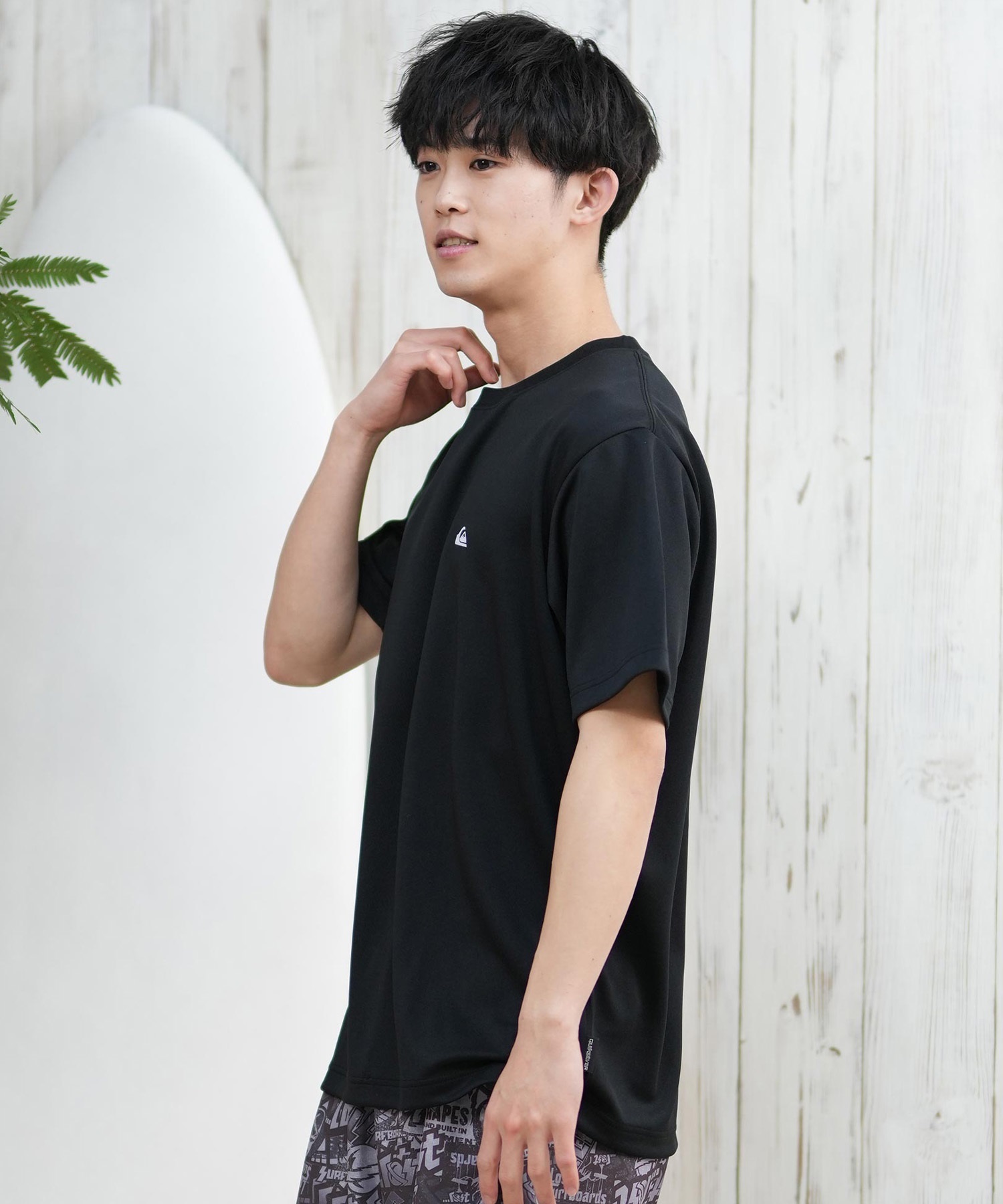 QUIKSILVER クイックシルバー ラッシュガード メンズ 半袖 Tシャツ 水陸両用 UVカット QLY251622M ムラサキスポーツ限定(WHT1-M)
