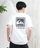 QUIKSILVER クイックシルバー ラッシュガード メンズ 半袖 Tシャツ バックプリント 水陸両用 UVカット QLY251624M ムラサキスポーツ限定(WHT1-M)