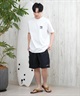 QUIKSILVER クイックシルバー ラッシュガード メンズ 半袖 Tシャツ バックプリント 水陸両用 UVカット QLY251624M ムラサキスポーツ限定(WHT1-M)