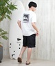 QUIKSILVER クイックシルバー ラッシュガード メンズ 半袖 Tシャツ バックプリント 水陸両用 UVカット QLY251624M ムラサキスポーツ限定(WHT1-M)