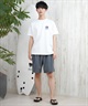 QUIKSILVER クイックシルバー ラッシュガード メンズ 半袖 Tシャツ バックプリント 水陸両用 UVカット QLY251624M ムラサキスポーツ限定(WHT1-M)