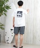 QUIKSILVER クイックシルバー ラッシュガード メンズ 半袖 Tシャツ バックプリント 水陸両用 UVカット QLY251624M ムラサキスポーツ限定(WHT1-M)