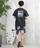 QUIKSILVER クイックシルバー ラッシュガード メンズ 半袖 Tシャツ バックプリント 水陸両用 UVカット QLY251624M ムラサキスポーツ限定(WHT1-M)
