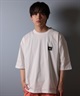 QUIKSILVER クイックシルバー ラッシュガード メンズ 半袖 Tシャツ バックプリント 水陸両用 UVカット QLY251625M ムラサキスポーツ限定(WHT-M)