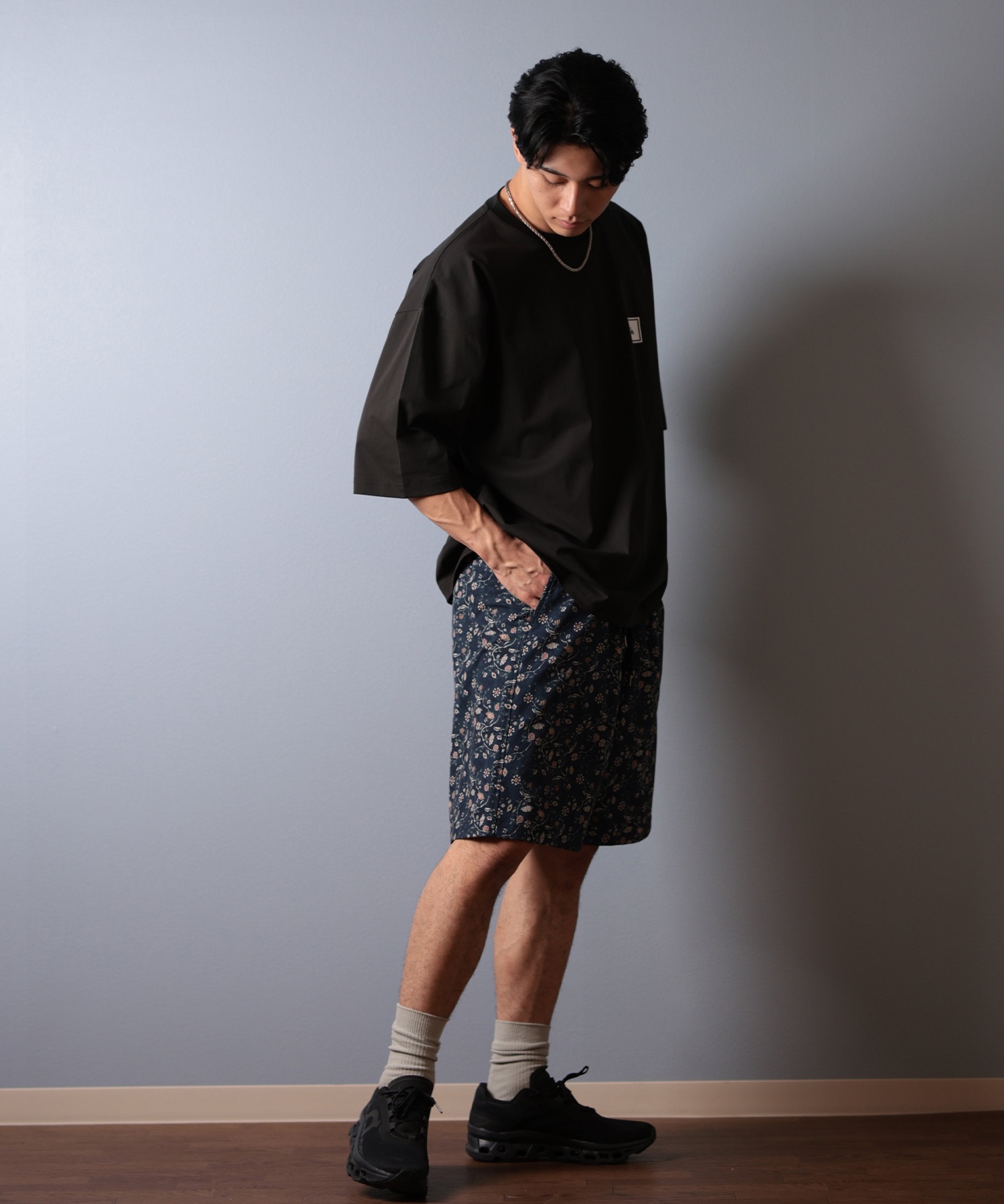 QUIKSILVER クイックシルバー ラッシュガード メンズ 半袖 Tシャツ バックプリント 水陸両用 UVカット QLY251625M ムラサキスポーツ限定(WHT-M)