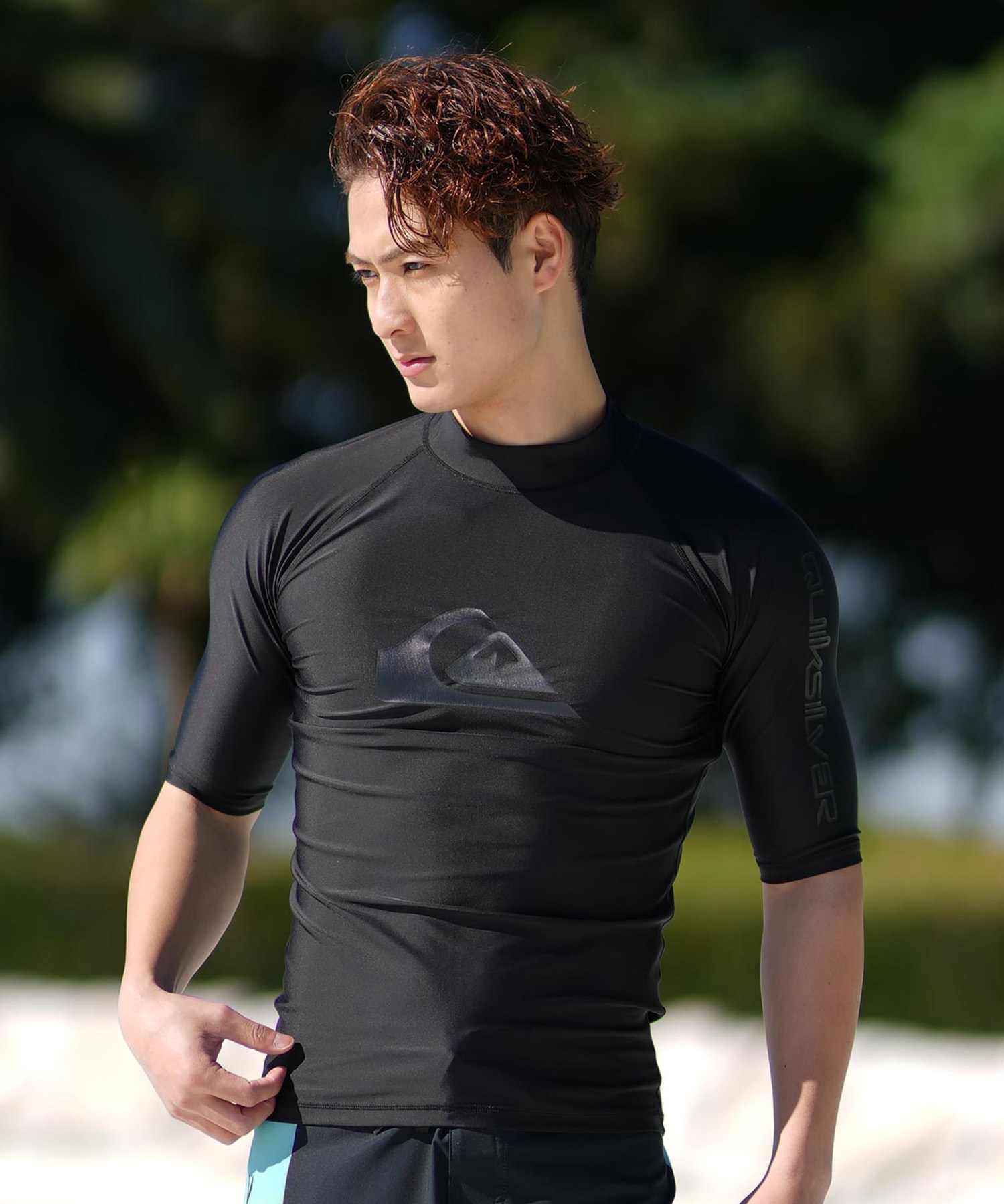 QUIKSILVER クイックシルバー 水着 ラッシュガード 半袖 Tシャツ