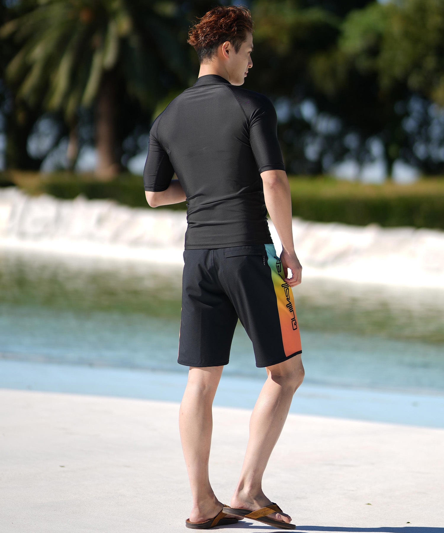 水着・ラッシュガード ALPHALETE Stage shorts 29inch QUIKSILVER クイックシルバー 水着 ラッシュガード 半袖 Tシャツ