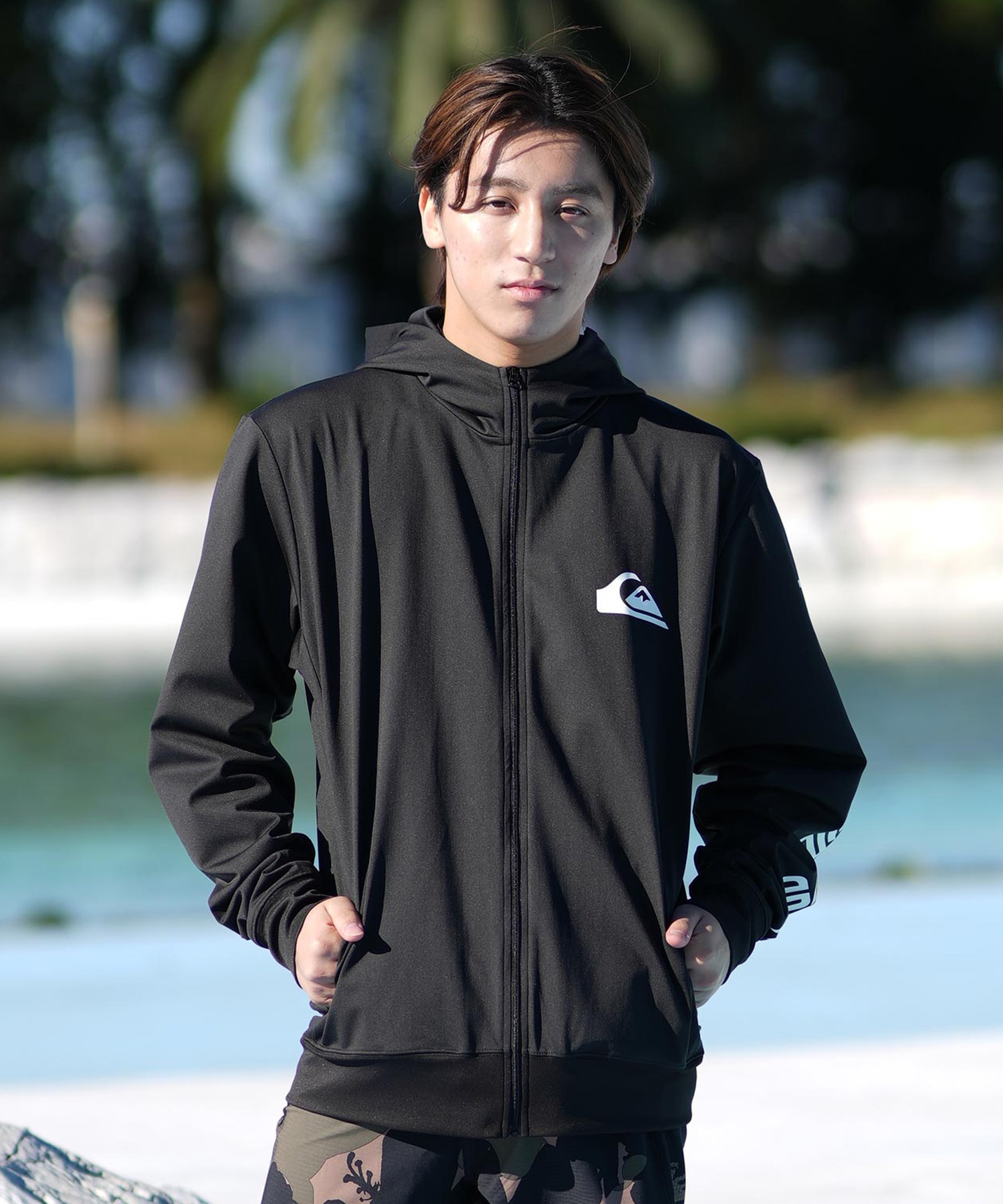 QUIKSILVER クイックシルバー 水着 ラッシュガード ジップアップ