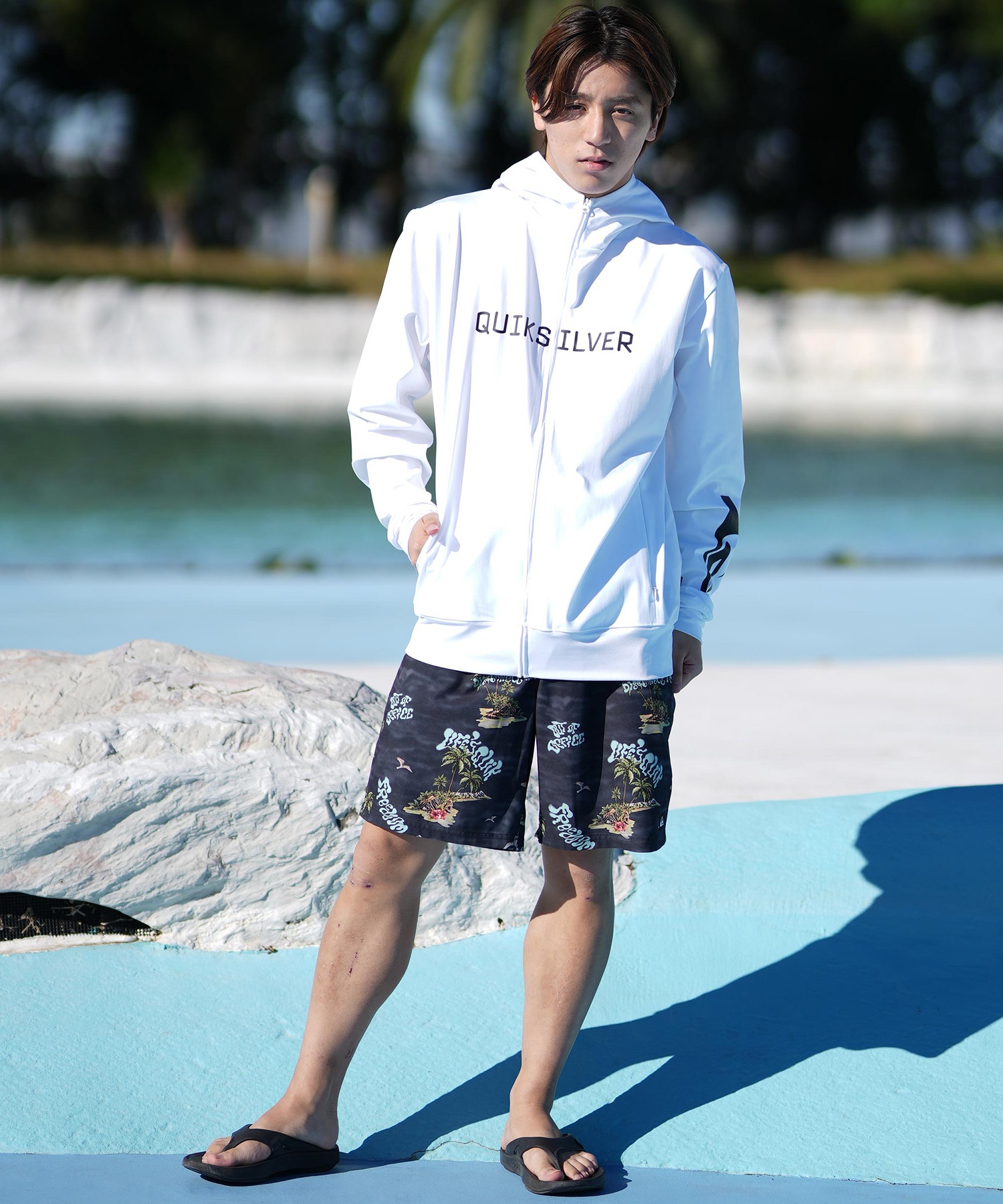 K.K出品 セール】QUIKSILVER/クイックシルバー 水着 ラッシュガード