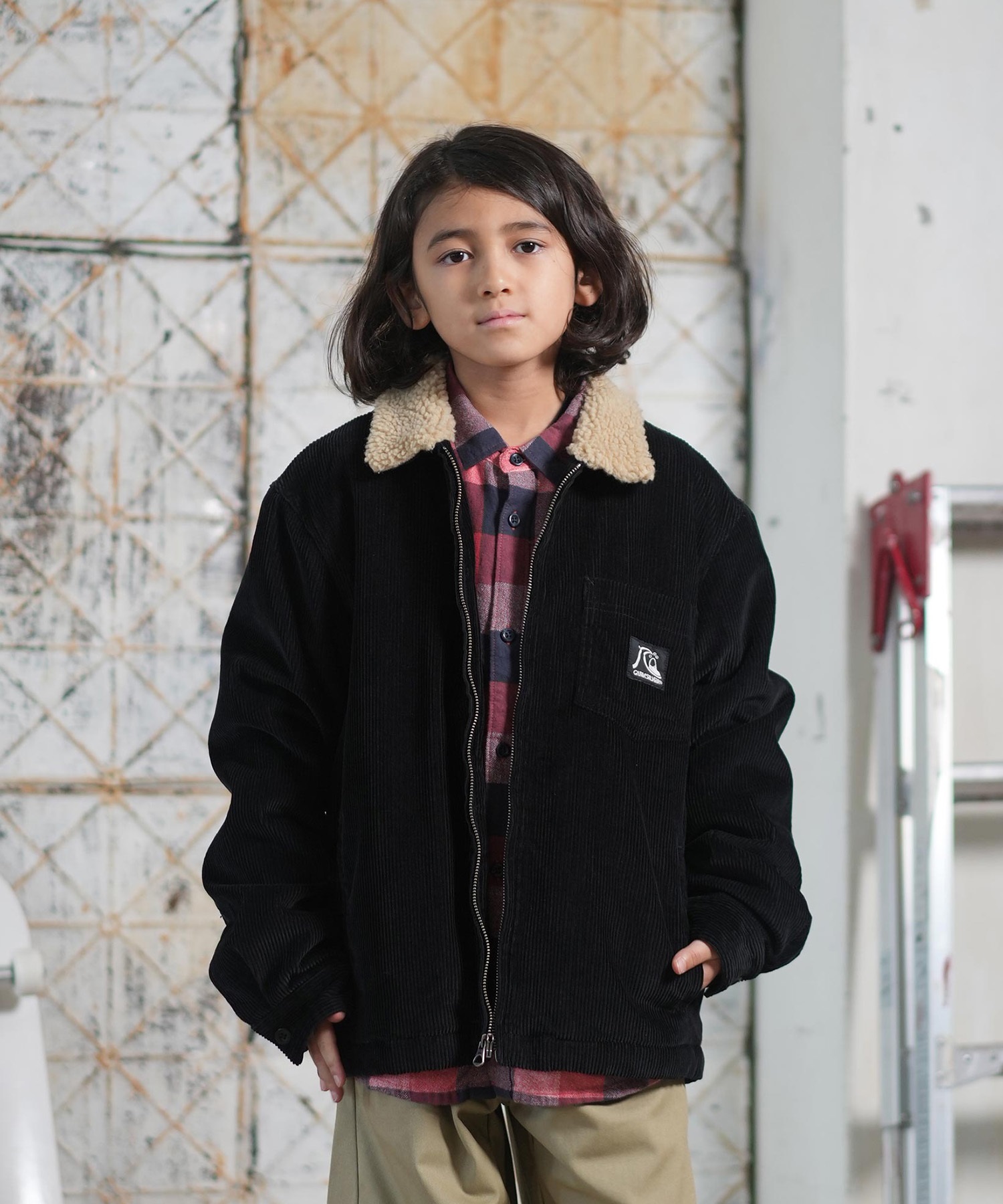 QUIKSILVER クイックシルバー アウター キッズ ジュニア 子供 ボア