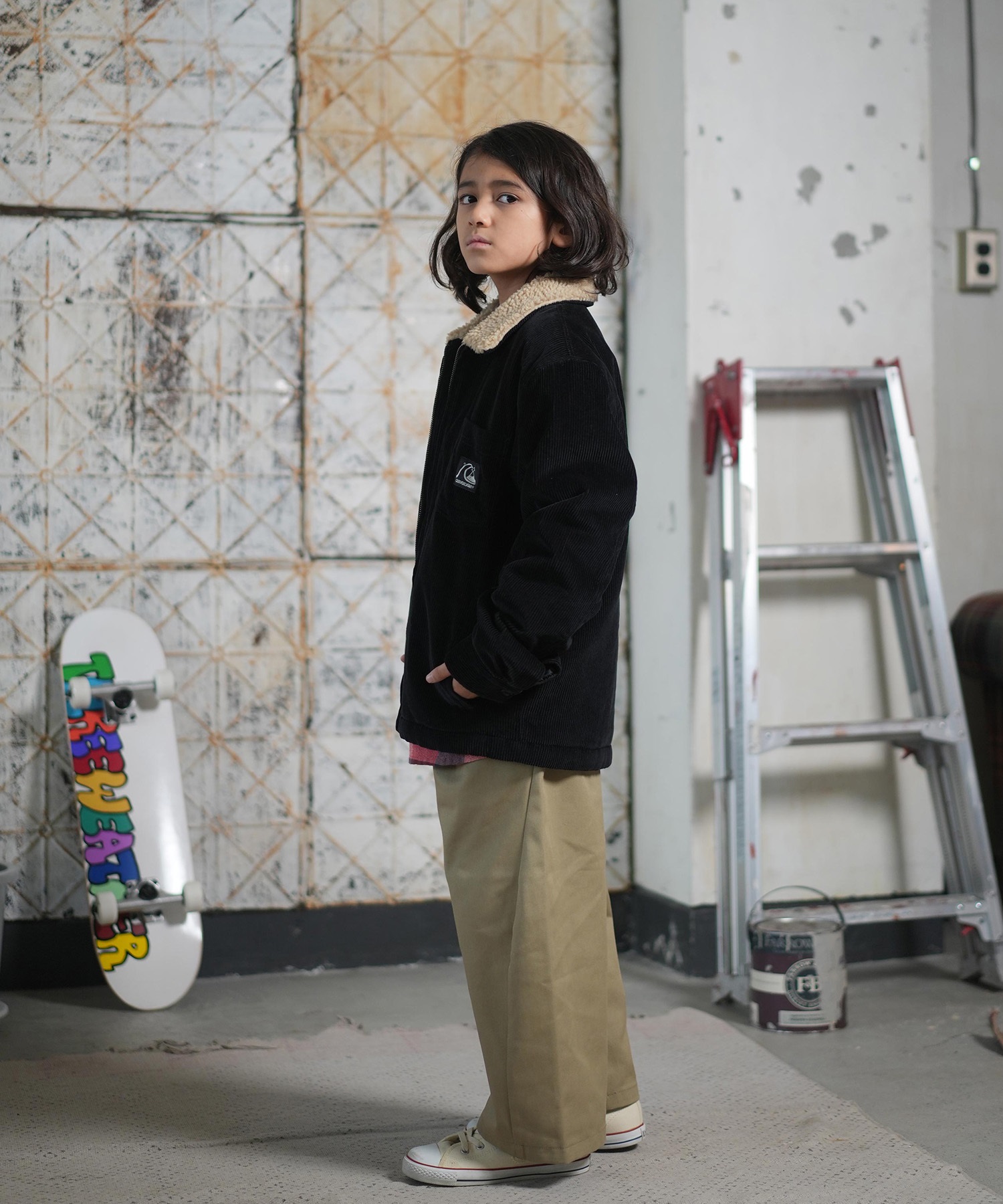 QUIKSILVER クイックシルバー アウター キッズ ジュニア 子供 ボア