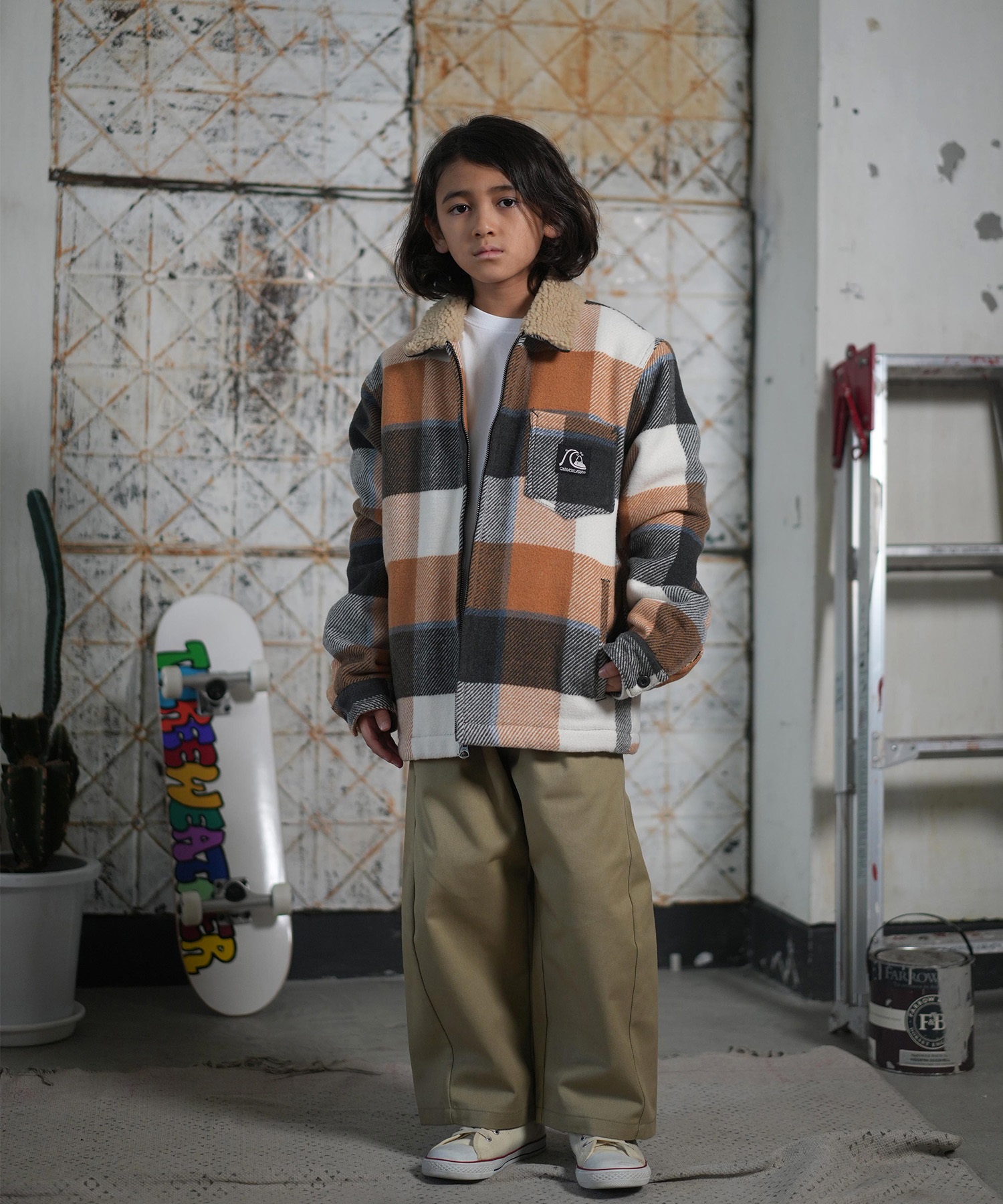 QUIKSILVER クイックシルバー アウター キッズ ジュニア 子供 ボア
