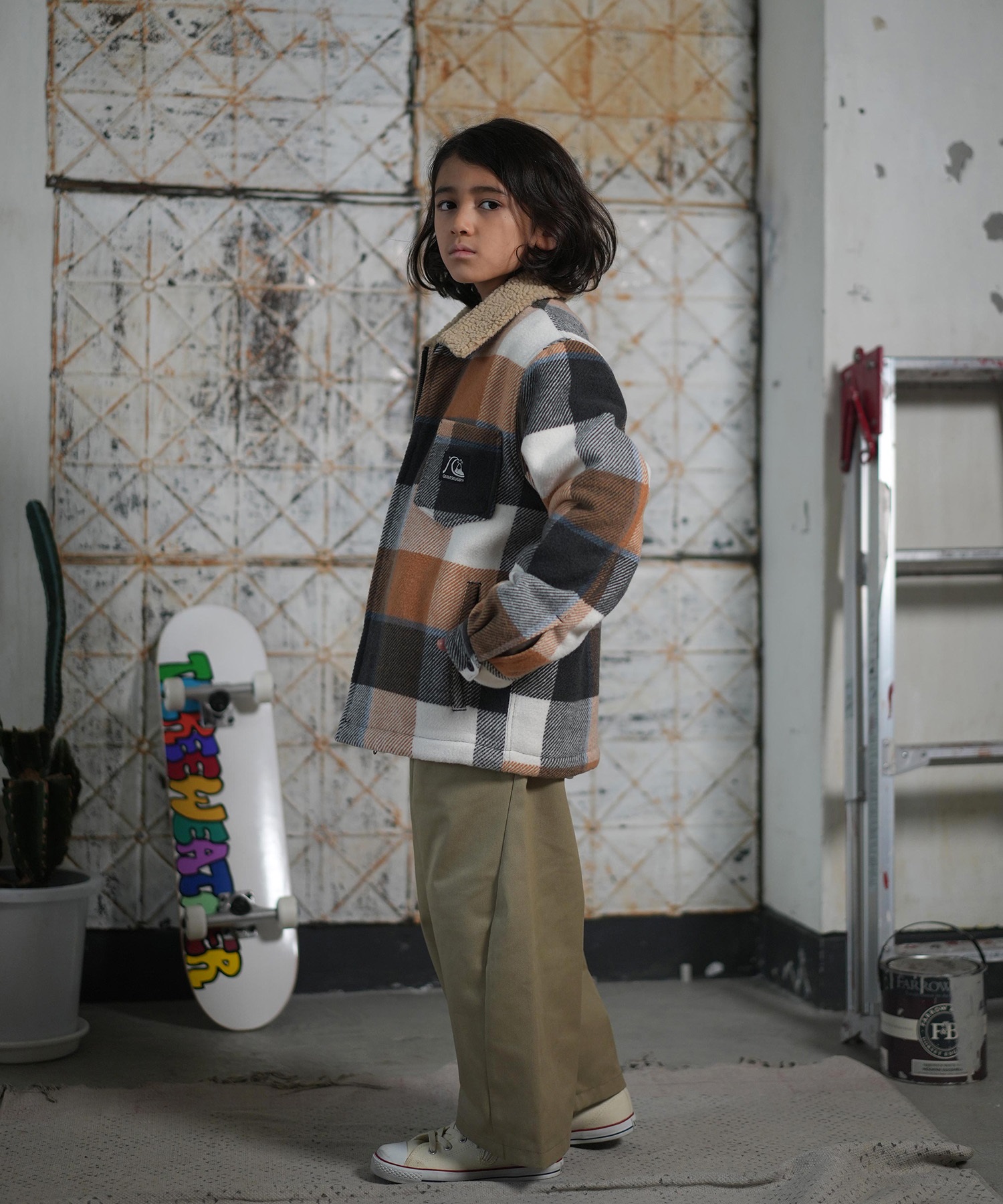 QUIKSILVER クイックシルバー アウター キッズ ジュニア 子供 ボア