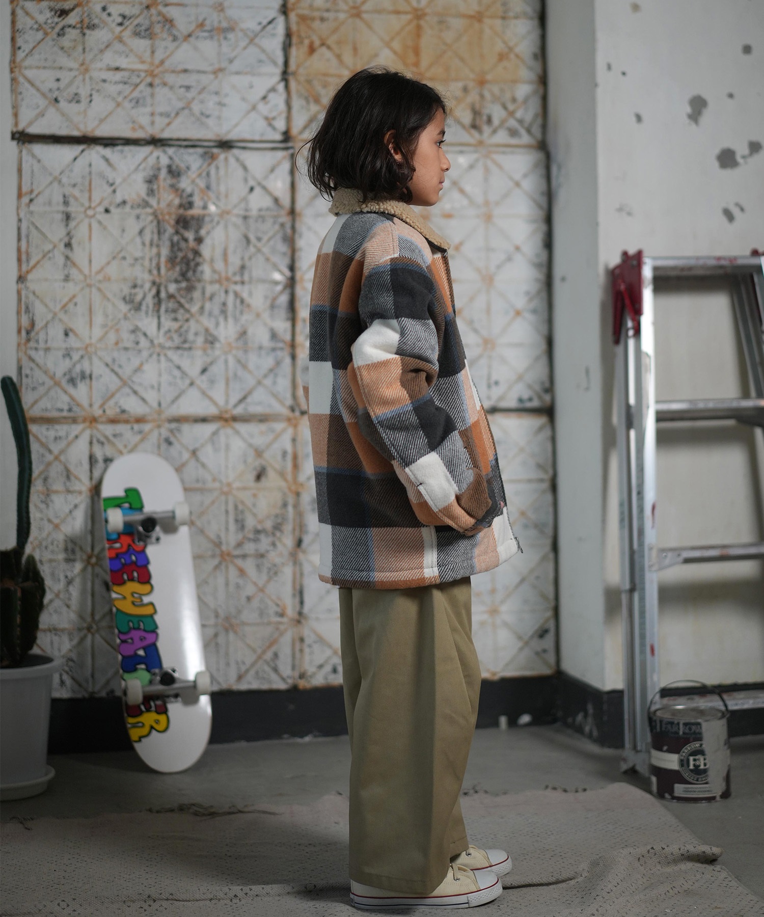 QUIKSILVER クイックシルバー アウター キッズ ジュニア 子供 ボア ジャケット DNA SHERPA HARRINGTON YOUTH EQBJK03346(KVJ0-140cm)