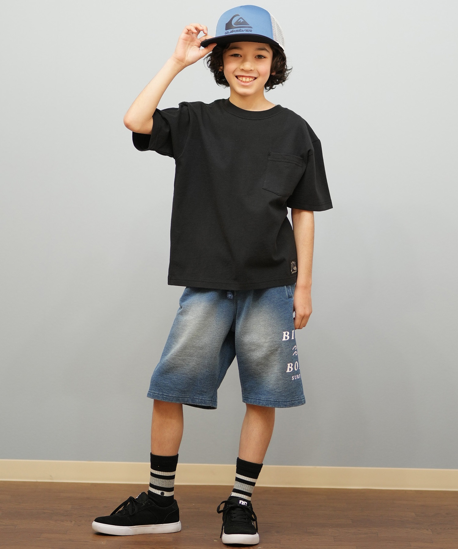 希少　SUR STREET WEAR フットボールシャツ QUIKSILVER クイックシルバー 半袖 Tシャツ キッズ ジュニア 子供