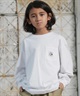 QUIKSILVER クイックシルバー 長袖 Tシャツ ロンT キッズ ジュニア 子供 バックプリント ロゴ BW HISTORY POCKET LT YOUTH KLT254001(BLK-130cm)