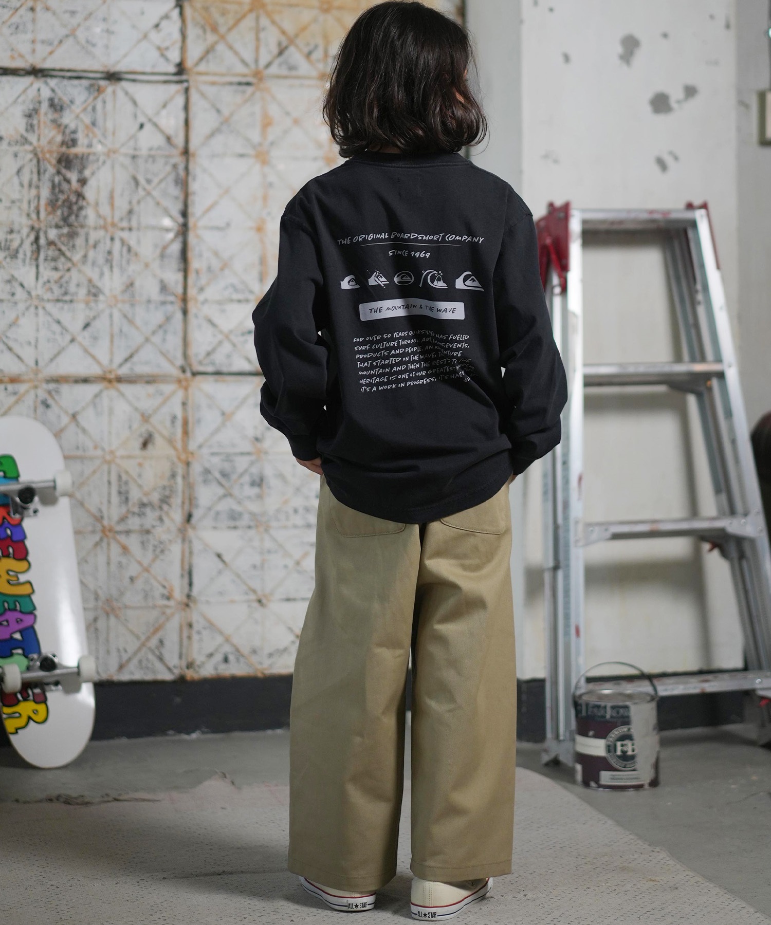 QUIKSILVER クイックシルバー 長袖 Tシャツ ロンT キッズ ジュニア