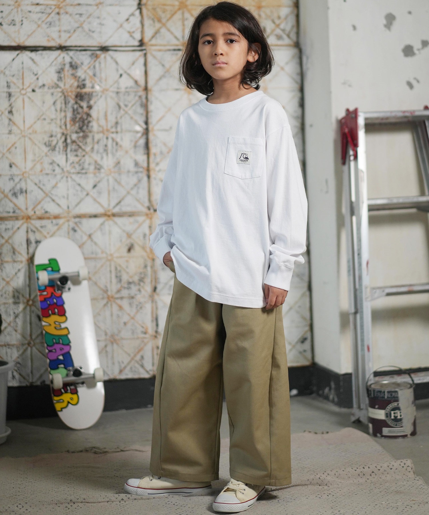 QUIKSILVER クイックシルバー 長袖 Tシャツ ロンT キッズ ジュニア