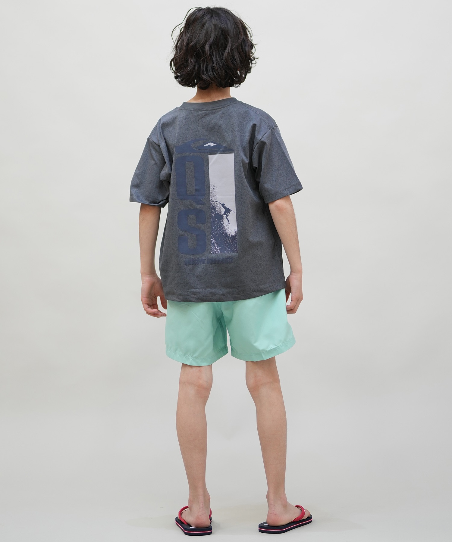 QUIKSILVER クイックシルバー 水着 海パン トランクス サーフパンツ キッズ ジュニア 子供 EVERYDAY SOLID VL YTH 14 EQBJV03517(BLK-130cm)