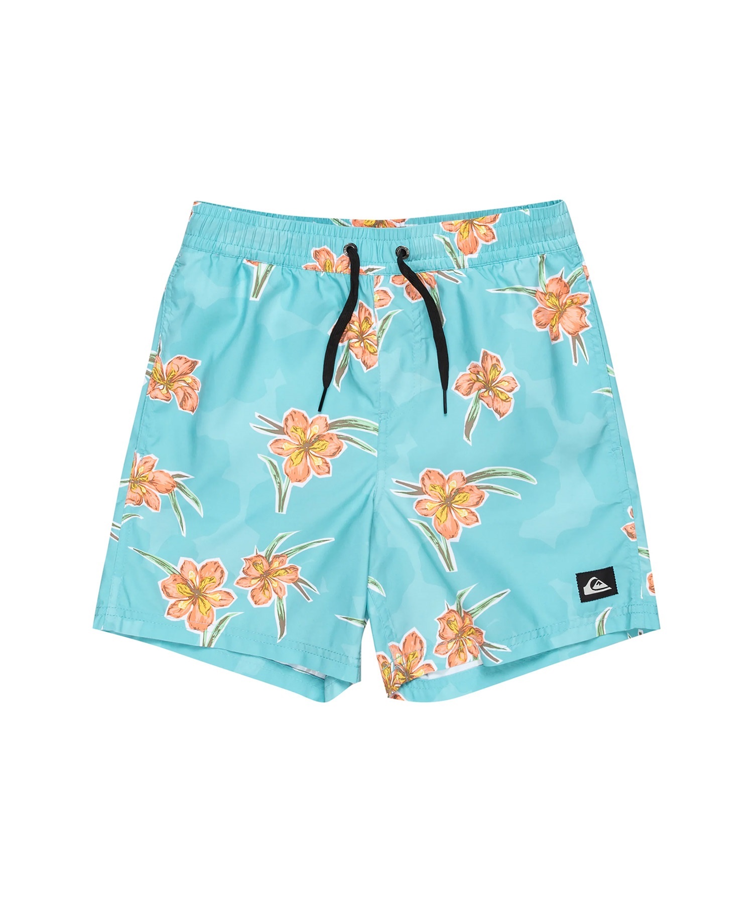 QUIKSILVER クイックシルバー 水着 海パン トランクス キッズ ジュニア 子供 EVERYDAY STRAIGHT VL YTH14 KBS251001(BLK-130cm)