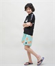 QUIKSILVER クイックシルバー 水着 海パン トランクス キッズ ジュニア 子供 EVERYDAY STRAIGHT VL YTH14 KBS251001(BLK-130cm)