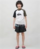 QUIKSILVER クイックシルバー 水着 海パン トランクス サーフパンツ キッズ ジュニア 子供 EVERYDAY WORDBLOCK VL YTH KBS251002(BLK-130cm)