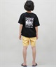 QUIKSILVER クイックシルバー 水着 海パン トランクス サーフパンツ キッズ ジュニア 子供 シンプル ロゴ SOLID VOLLEY YOUTH 16NB KBS252001(BLK-130cm)
