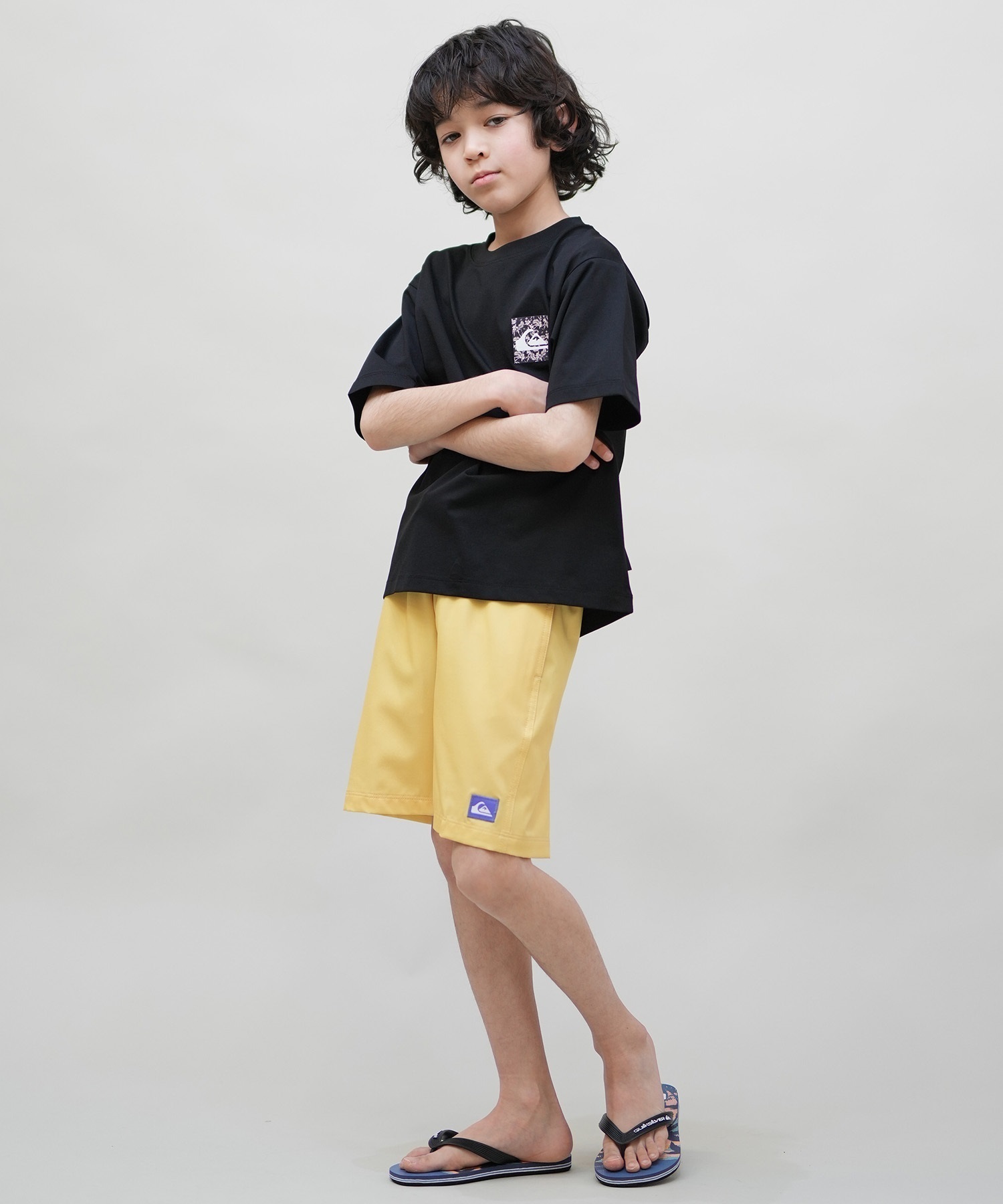 QUIKSILVER クイックシルバー 水着 ラッシュガード 半袖 Tシャツ