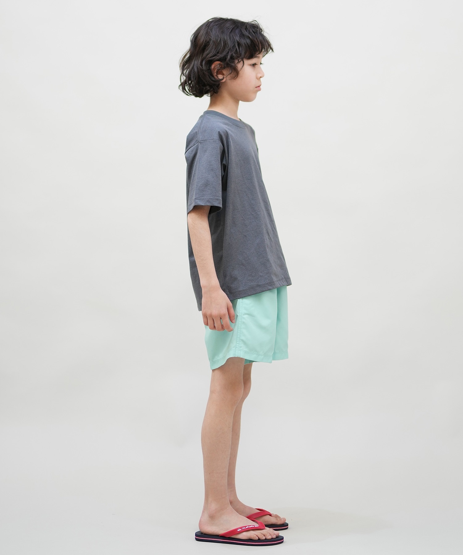 QUIKSILVER クイックシルバー 水着 ラッシュガード 半袖 Tシャツ キッズ ジュニア 子供 UVカット GC QUIK DROP SS YOUTH KLY251602M(WHT-130cm)
