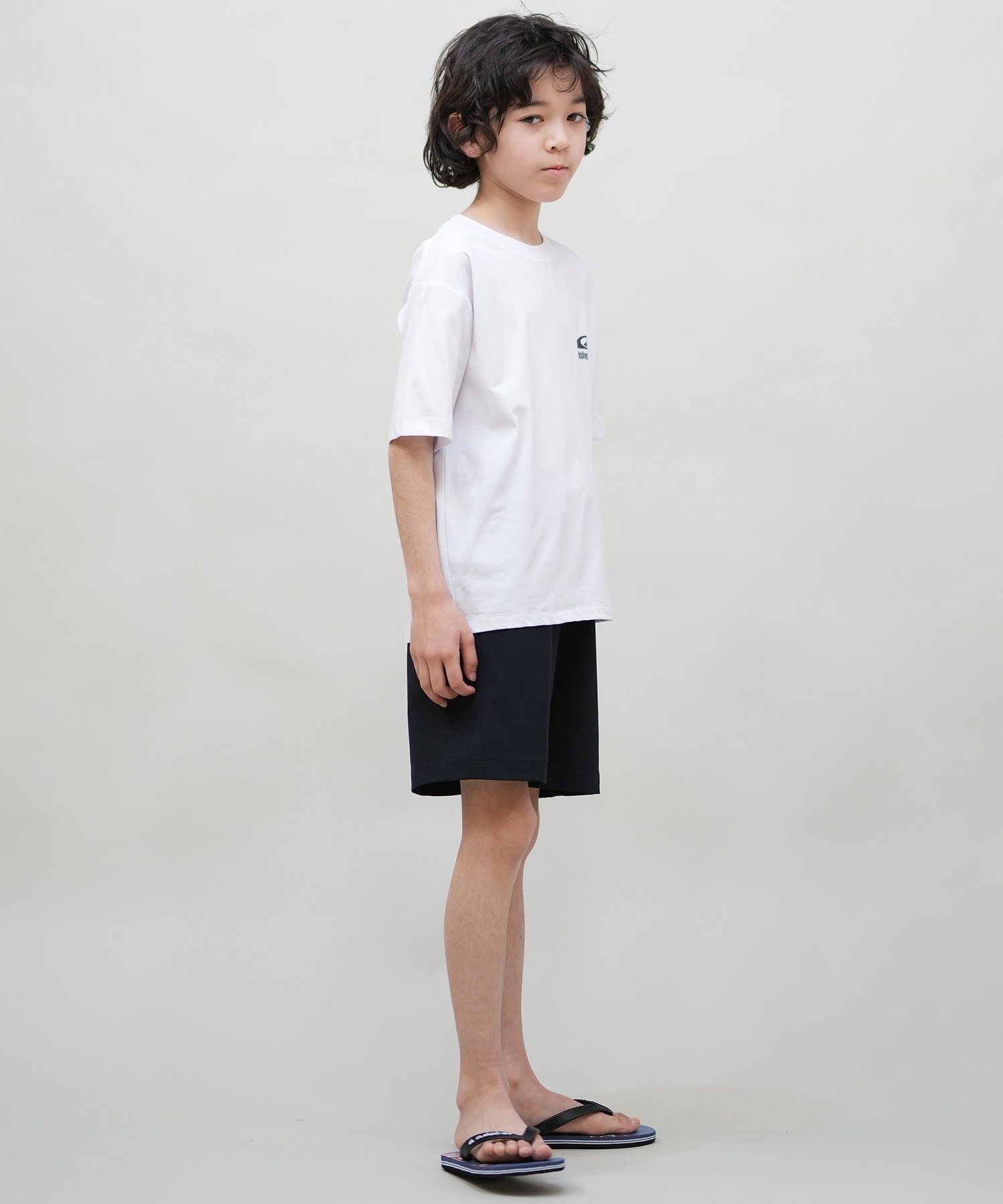 QUIKSILVER クイックシルバー 水着 ラッシュガード 半袖 Tシャツ キッズ ジュニア 子供 UVカット GC QUIK DROP SS YOUTH KLY251602M(WHT-130cm)