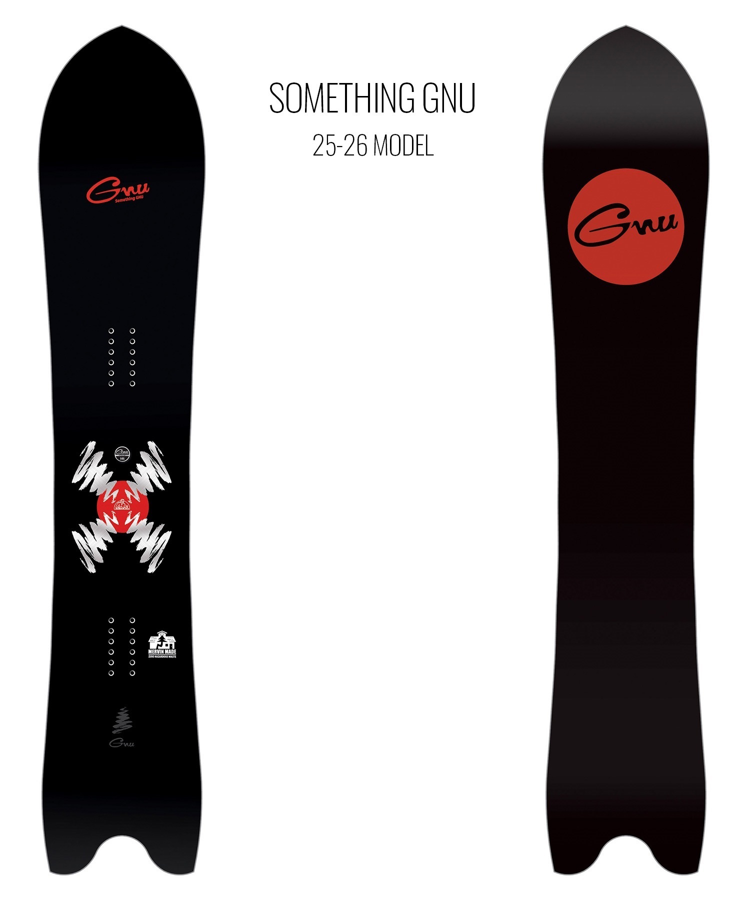 2526】GNU グヌー スノーボード 板 メンズ SOMETHING GNU ムラサキ