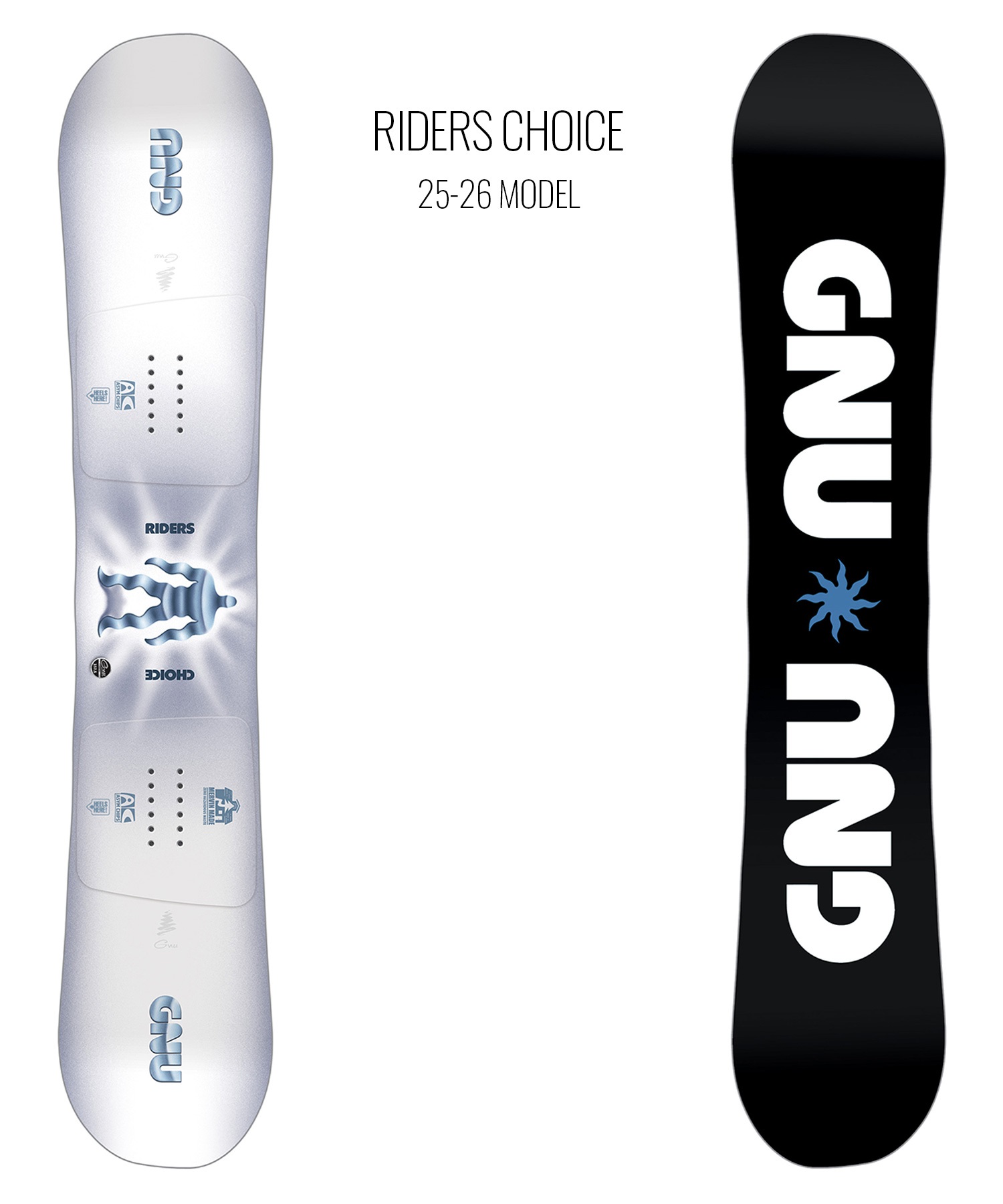 【早期購入】 GNU グヌー スノーボード 板 メンズ RIDERS CHOICE ムラサキスポーツ 25-26モデル MM A31(WT/GY-151cm)
