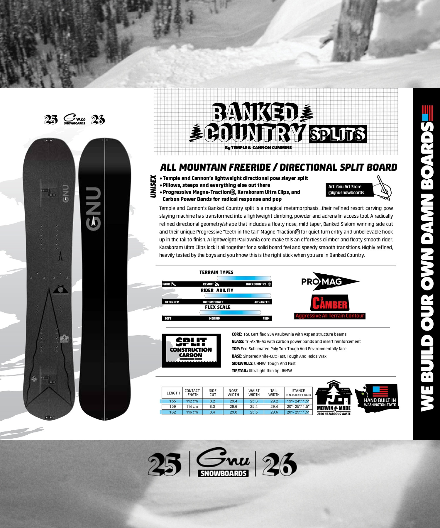 GNU Müllair 155cm　スノーボード GNU Müllair スノーボード 155㎝ GNU Snowboards Introduces The