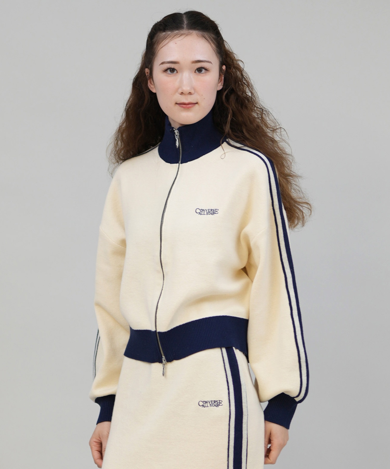 CONVERSE コンバース アウター レディース ニットジャケット ライン