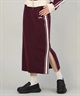 CONVERSE コンバース ロングスカート レディース ニットスカート サイドライン ナロースカート セットアップ対応  5487-6462(49BK-M)
