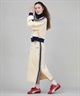 CONVERSE コンバース ロングスカート レディース ニットスカート サイドライン ナロースカート セットアップ対応  5487-6462(49BK-M)