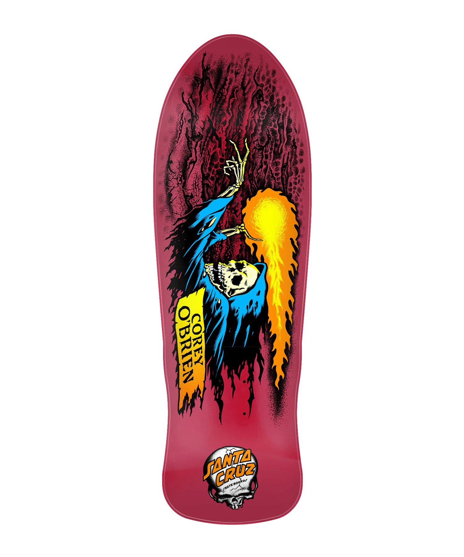 SANTA CRUZ サンタクルーズ スケートボード デッキ 9.85inch REISSUE OBRIEN REAPER ムラサキスポーツ(MULTI-9.85inch)