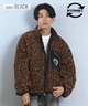 SANTA CRUZ サンタクルーズ アウター メンズ リバーシブル ジャケット ボア レオパード柄 MFG Hand MONO REVERSIBLE BOA JACKET 502254101(ALLBK-M)